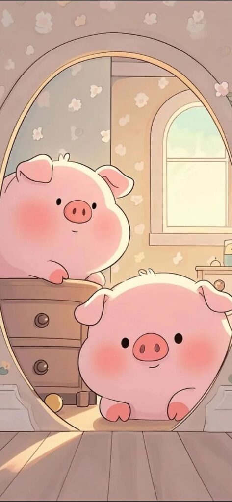 19+ hình con lợn cute, đáng yêu và ngộ nghĩnh được nhiều người yêu thích 3 Hình con lợn vẽ dễ thương với đường nét mềm mại đáng yêu